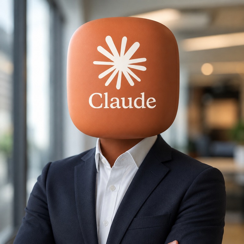 Portret van Claude - Developer